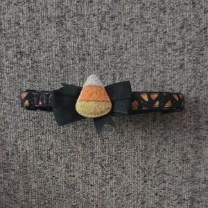 Festive Candy Corn Dog Collar